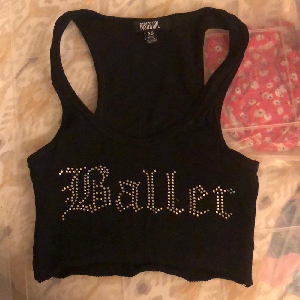Baller graphic crop top